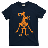 Sirenhead Halloween Costume Scary Horror Pumpkin T-Shirt - Navy Blue