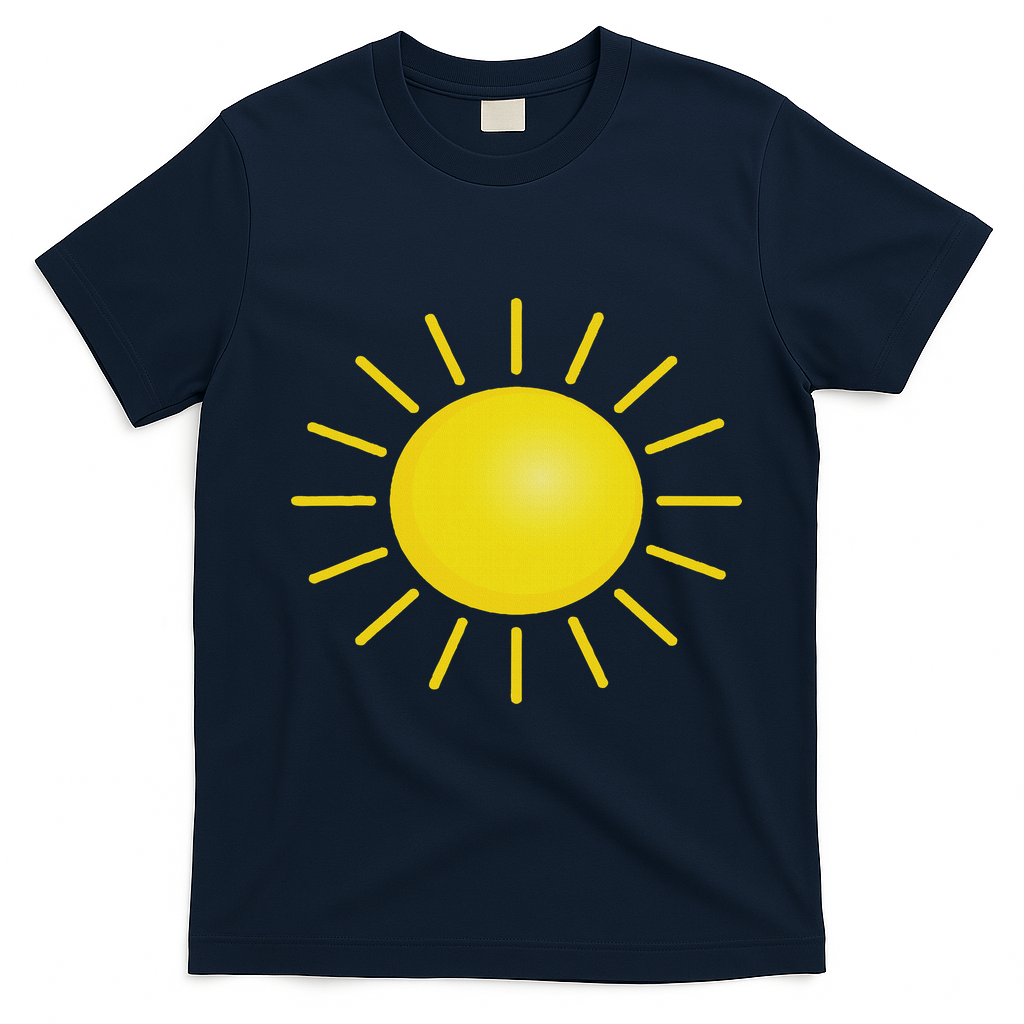 Sun Halloween Costume Funny Halloween T-Shirt - Navy Blue