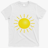 Sun Halloween Costume Funny Halloween T-Shirt - White