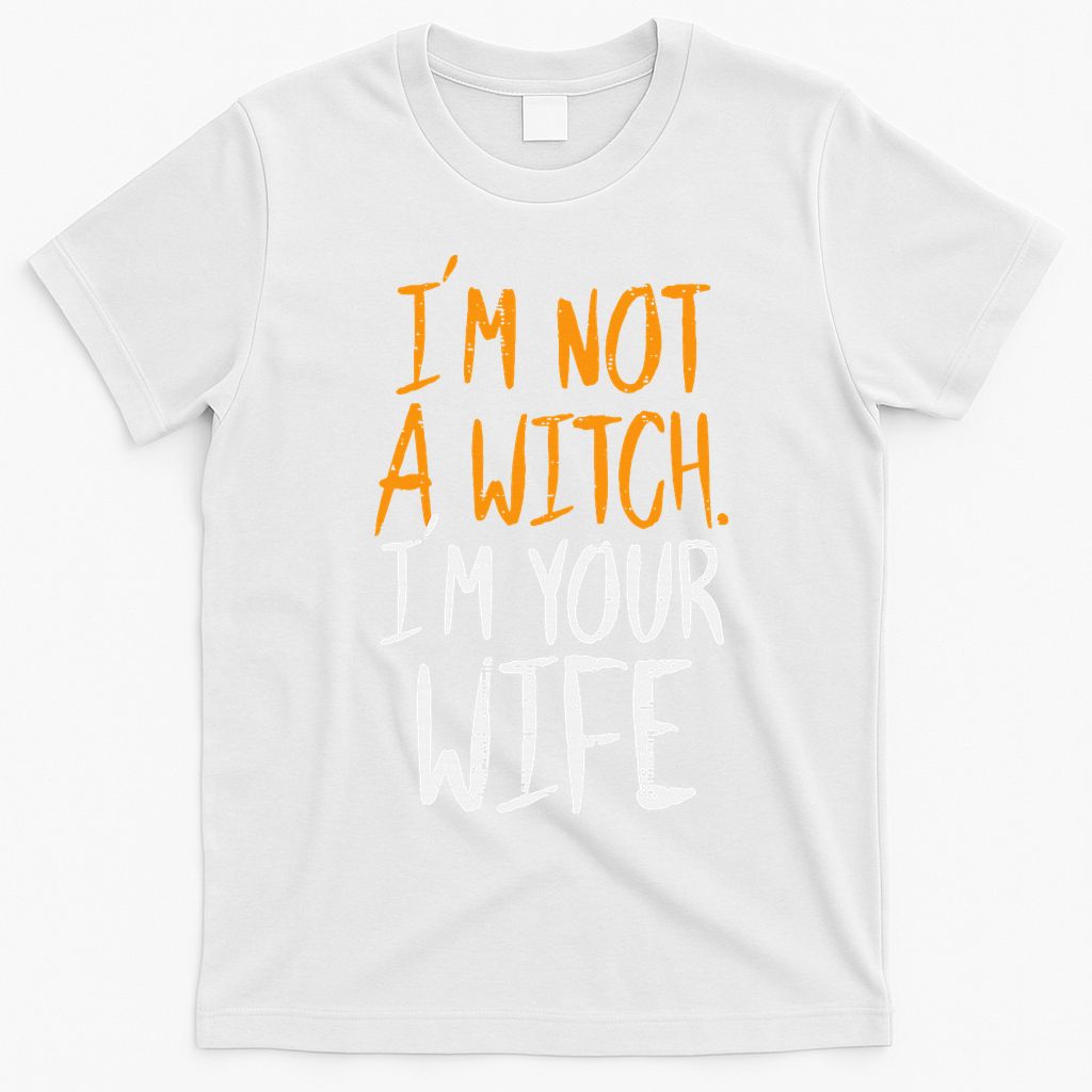 Spooky Halloween Couple Costume Witchy Love T-Shirt - White