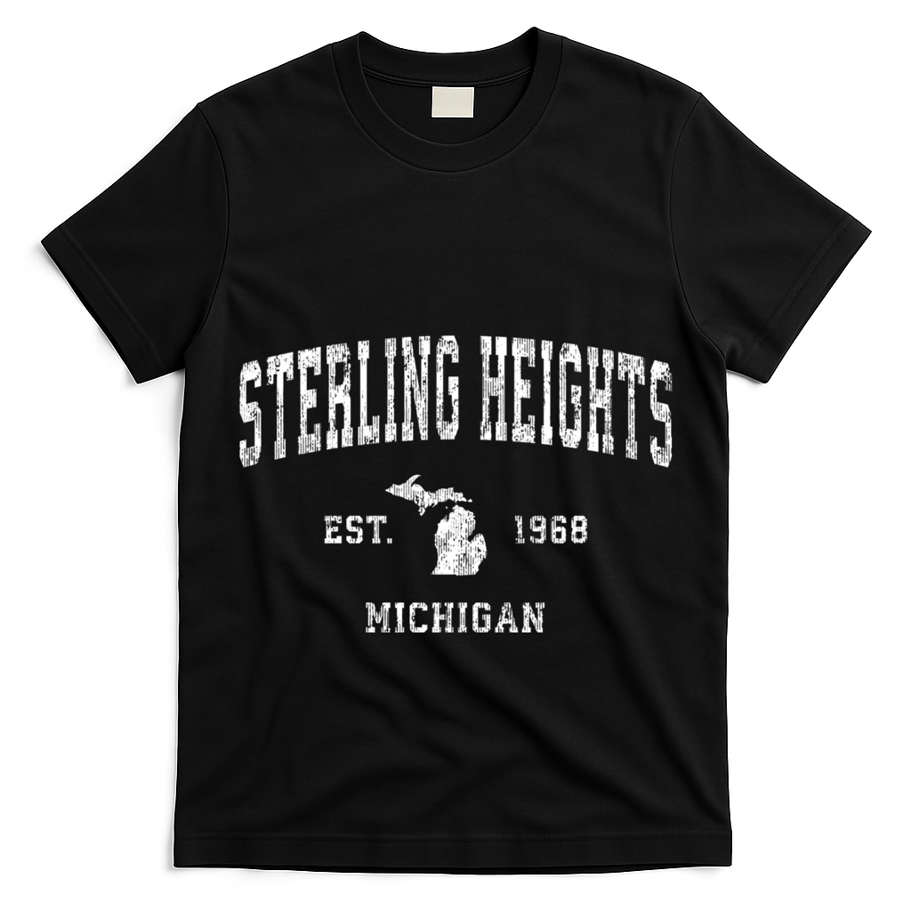 Sterling Heights Michigan Mi Vintage Sports T-Shirt
