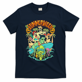Summerween Happy Summerween Summer Halloween Holiday T-Shirt - Navy