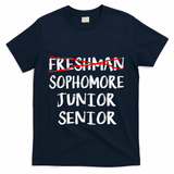 Sophomore High School Freshman College Freshman Graduation T-Shirt - Navy