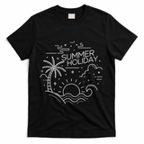Summer Holiday Tropical Vacation T-Shirt - Black