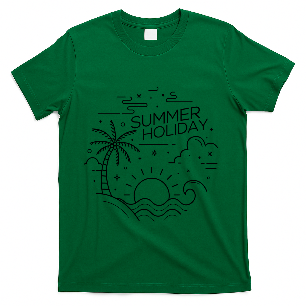 Summer Holiday Tropical Vacation T-Shirt - Green
