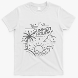 Summer Holiday Tropical Vacation T-Shirt - White