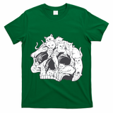 Skull Head With Cats T-Shirt