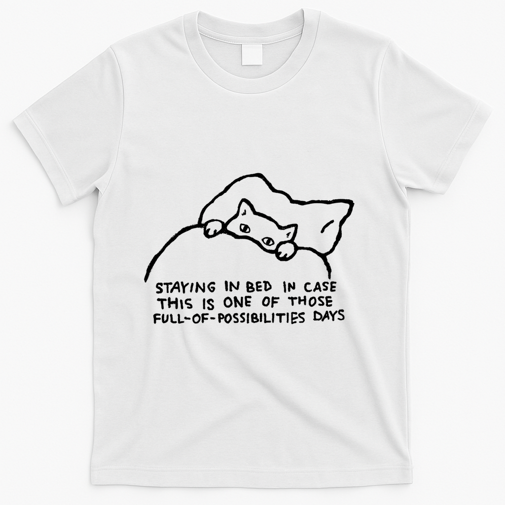 staying in bed - White