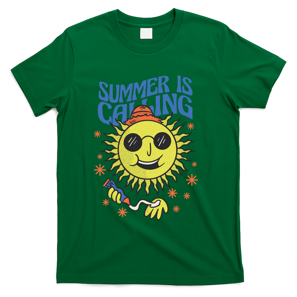 Summer Is Calling T-Shirt - Green