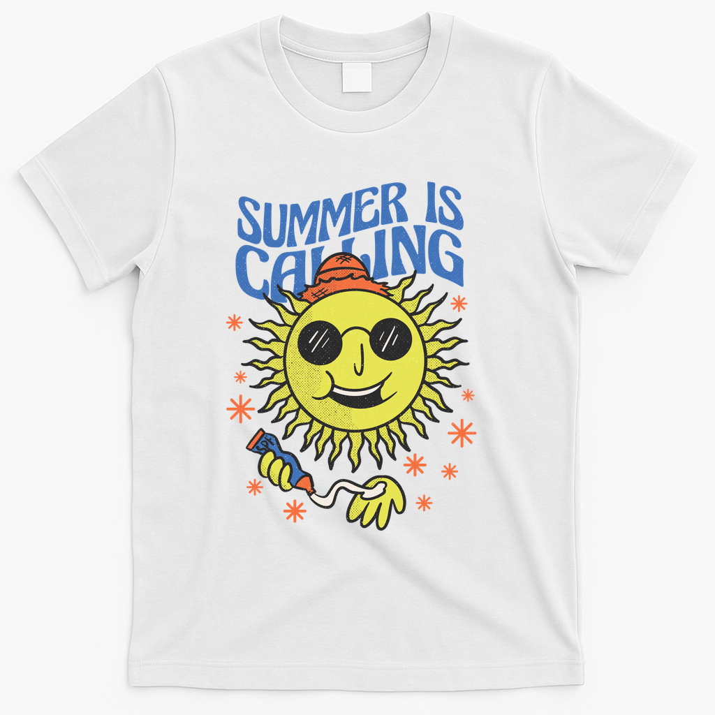 Summer Is Calling T-Shirt - White