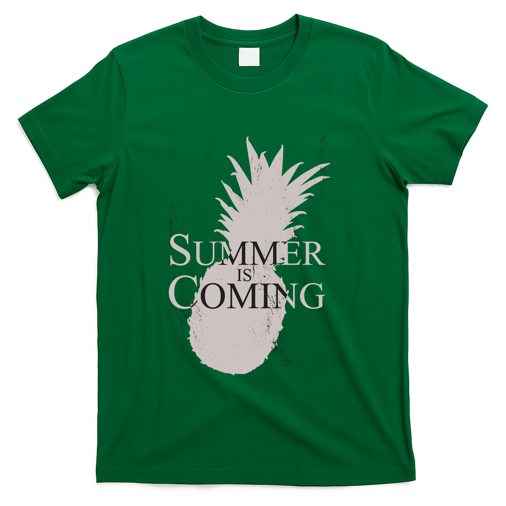 Summer Is Coming Pineapple T-Shirt - Green