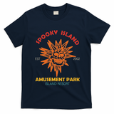 Spooky Island Est 2002 Amusement Park Island Resort T-Shirt - Navy Blue