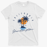 Summer In Huntington Beach Californa T-Shirt - White