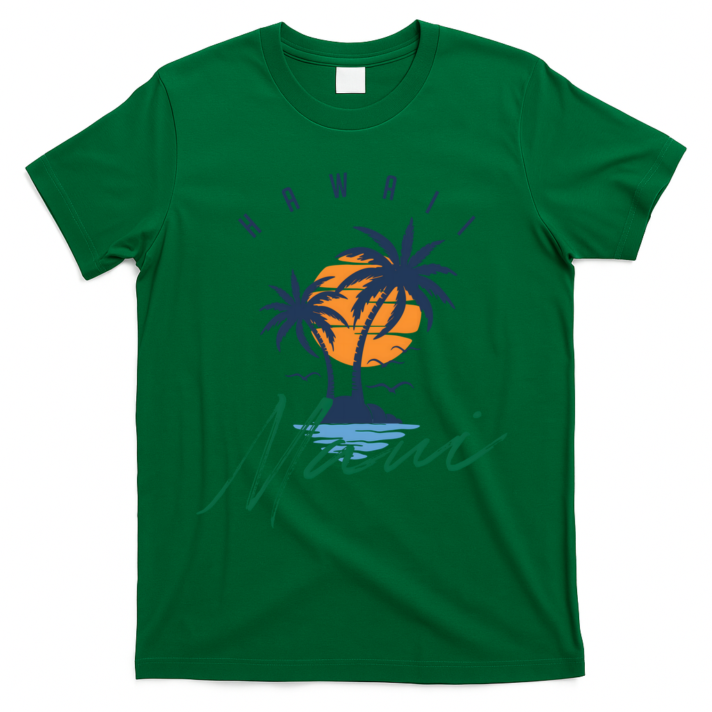 Summer In Maui Hawaii T-Shirt - Green