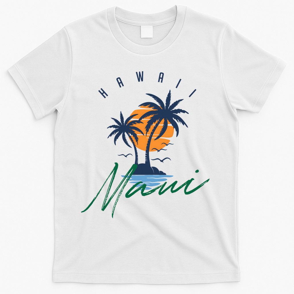 Summer In Maui Hawaii T-Shirt - White