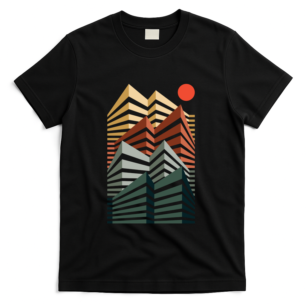 Sunset in the city - Black