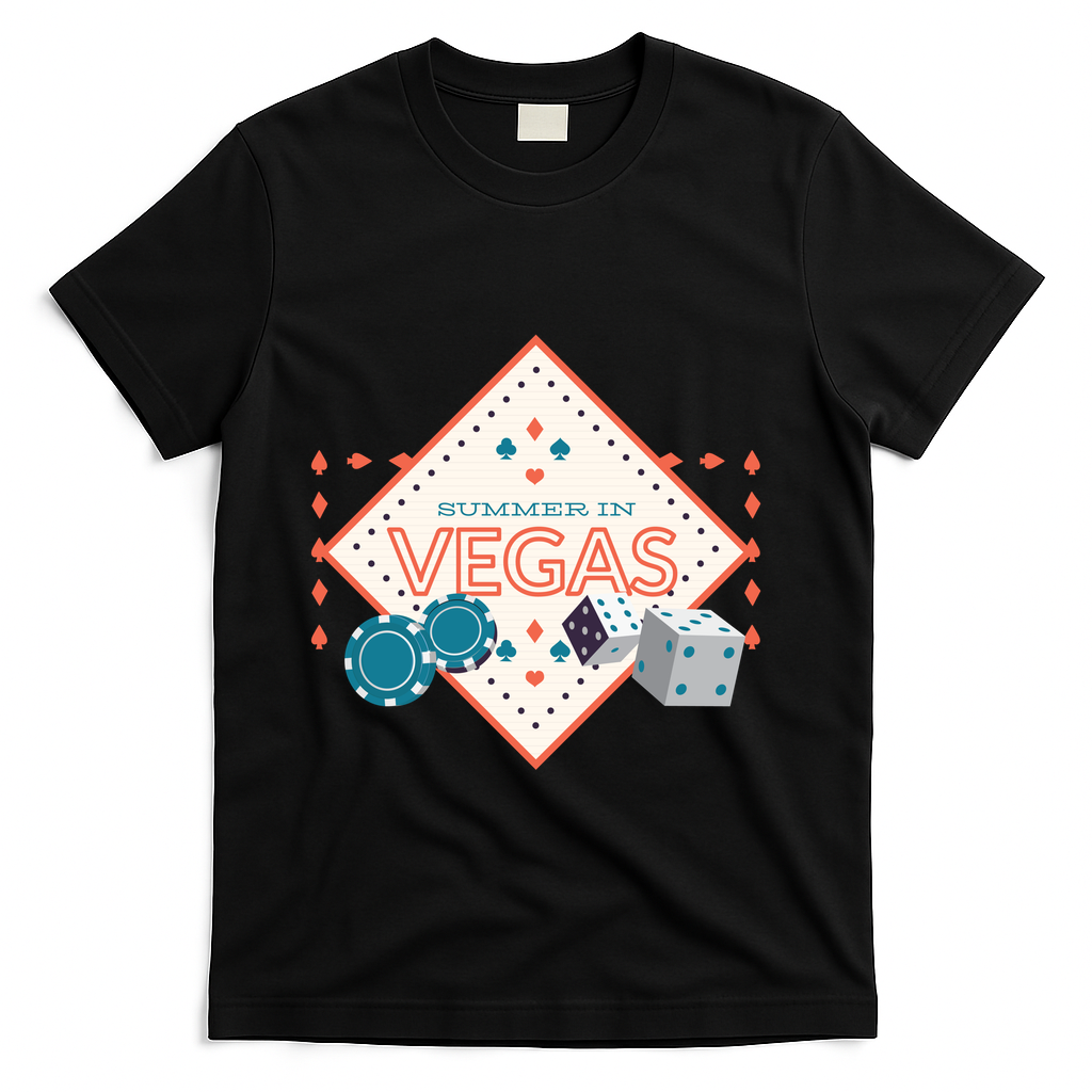 Summer In Vegas T-Shirt - Black
