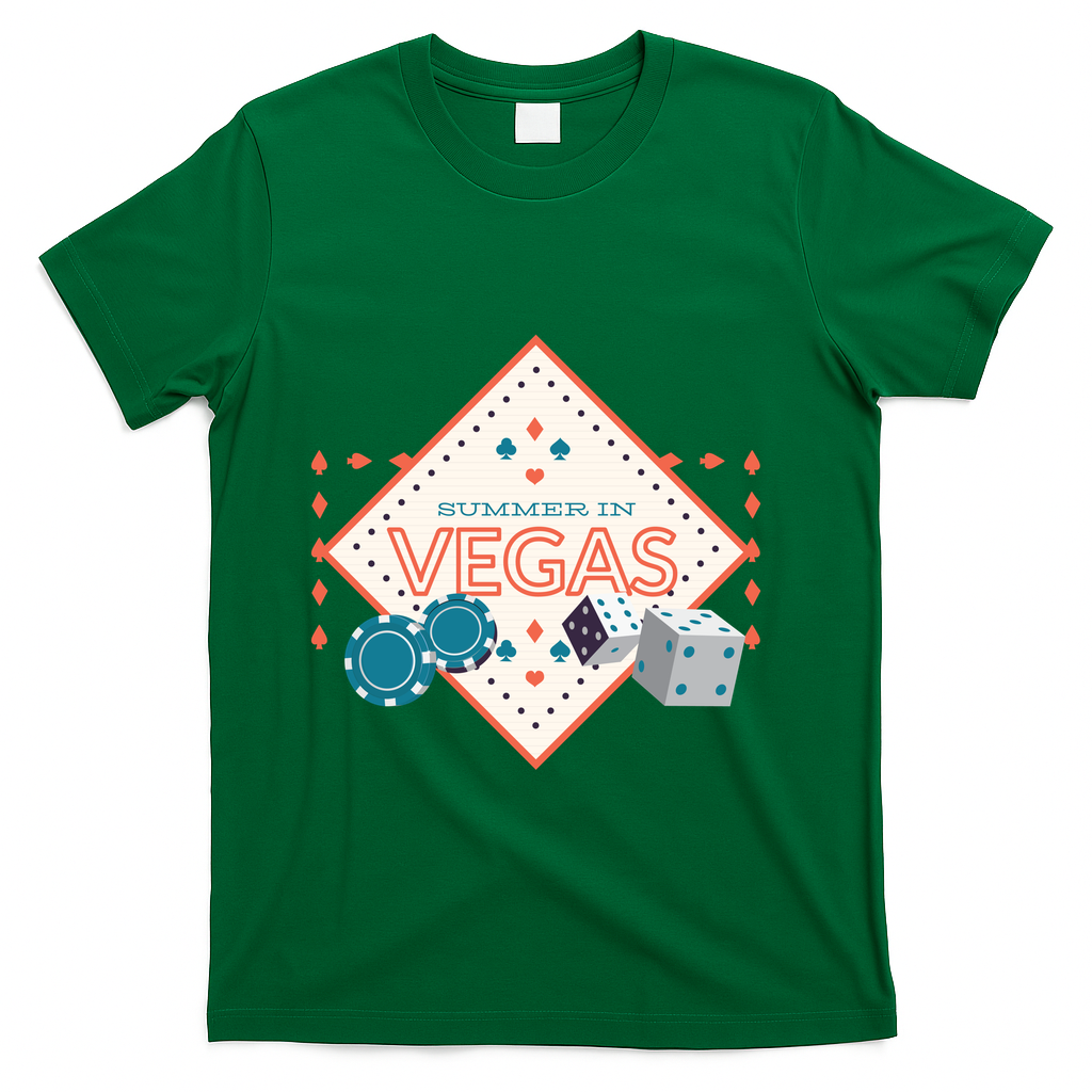 Summer In Vegas T-Shirt - Green