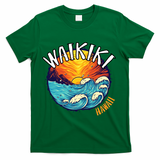 Summer In Waikiki Hawaii T-Shirt - Green