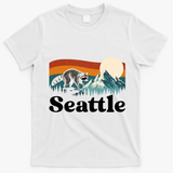 Seattle Jimothy Raccoon Meme Mountain T-Shirt - White