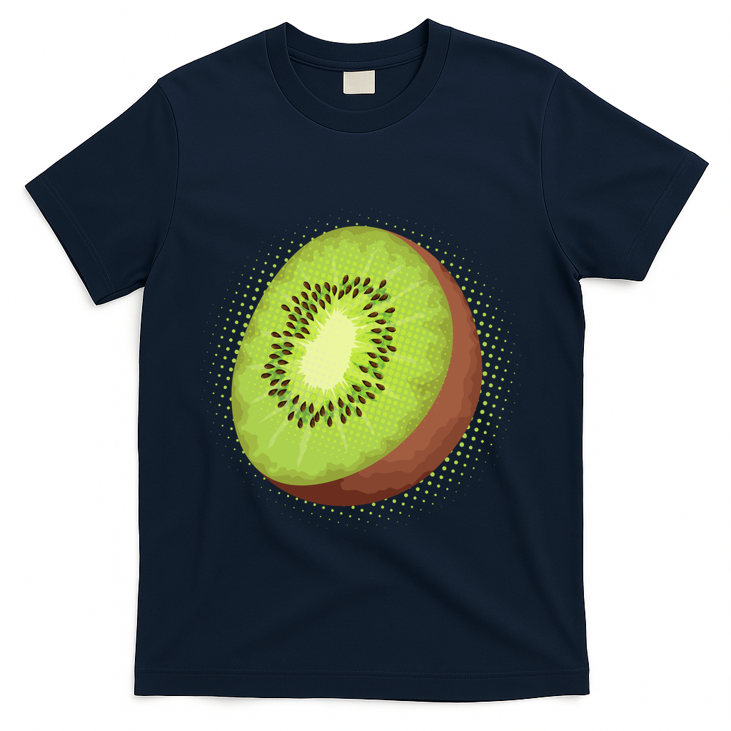 Summer Kiwi Fruit T-Shirt - Navy