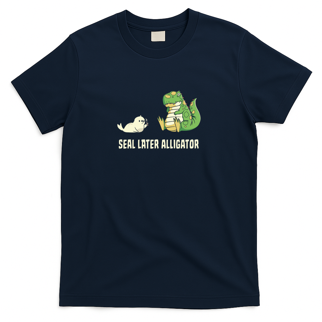 Seal Later Alligator Dinosaur by Tobe Fonseca - Navy