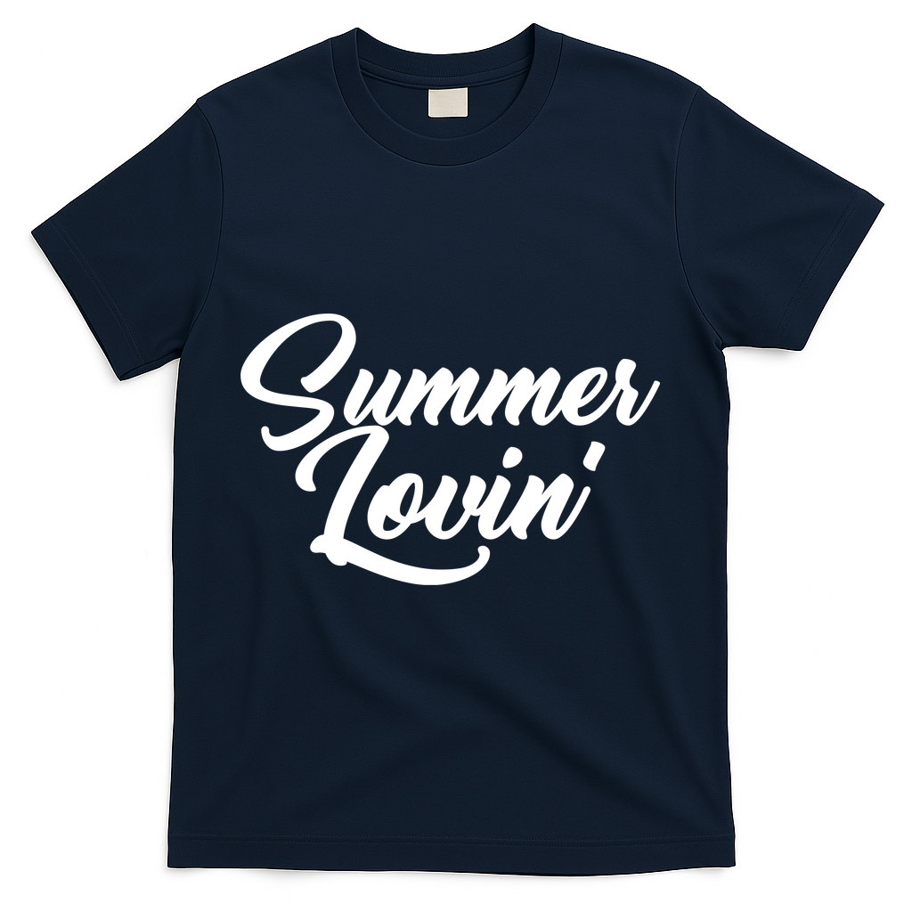 Summer Lovin Cute T-Shirt - Navy