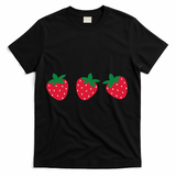 Strawberry Lover Summer T-Shirt - Black