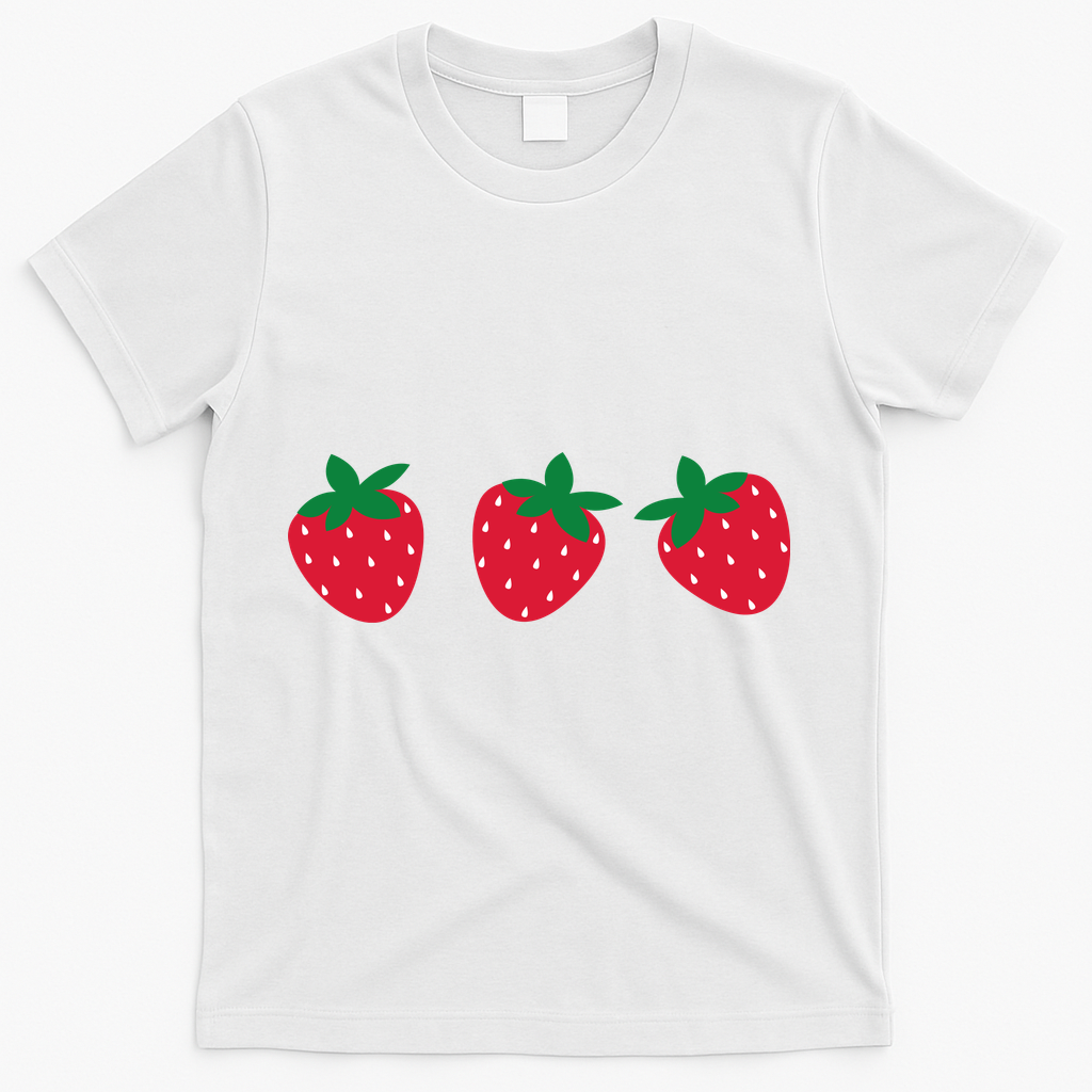Strawberry Lover Summer T-Shirt - White