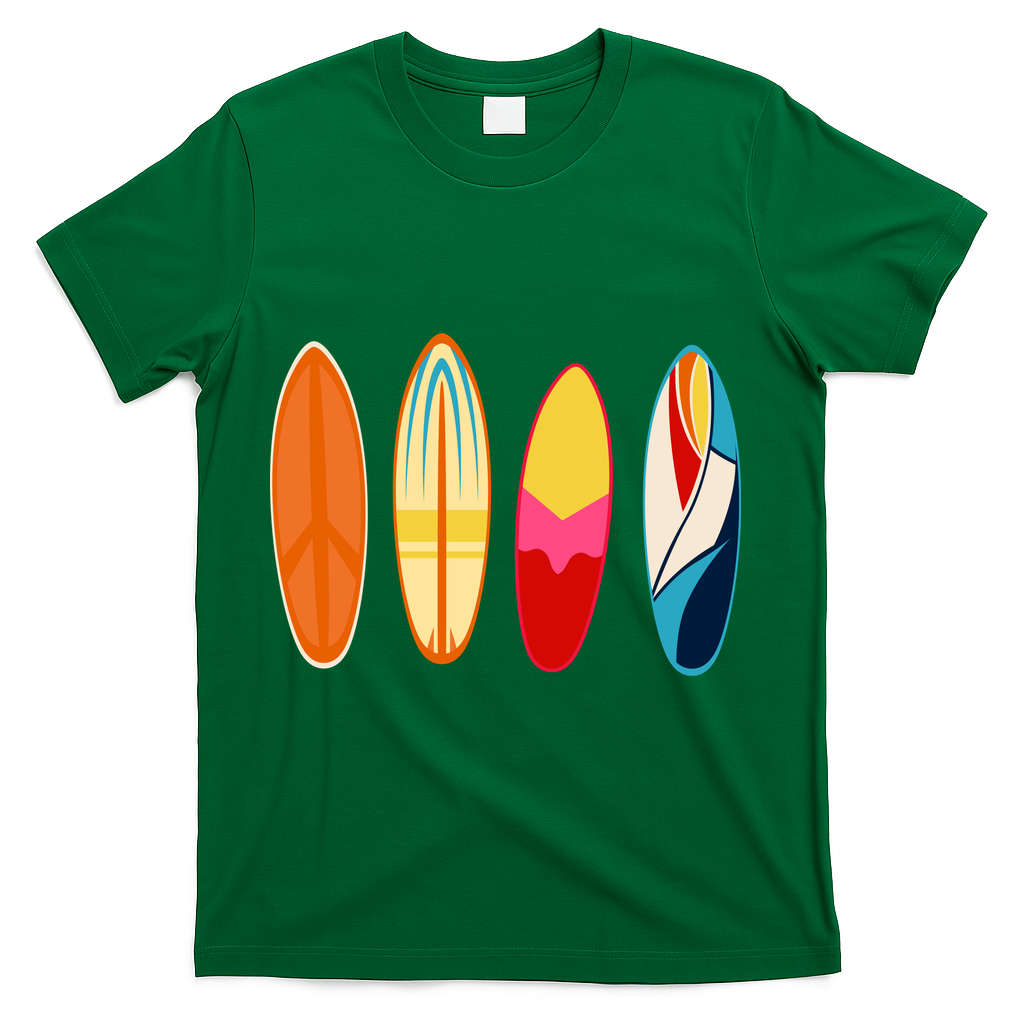 Surf Lover Summer T-Shirt - Green