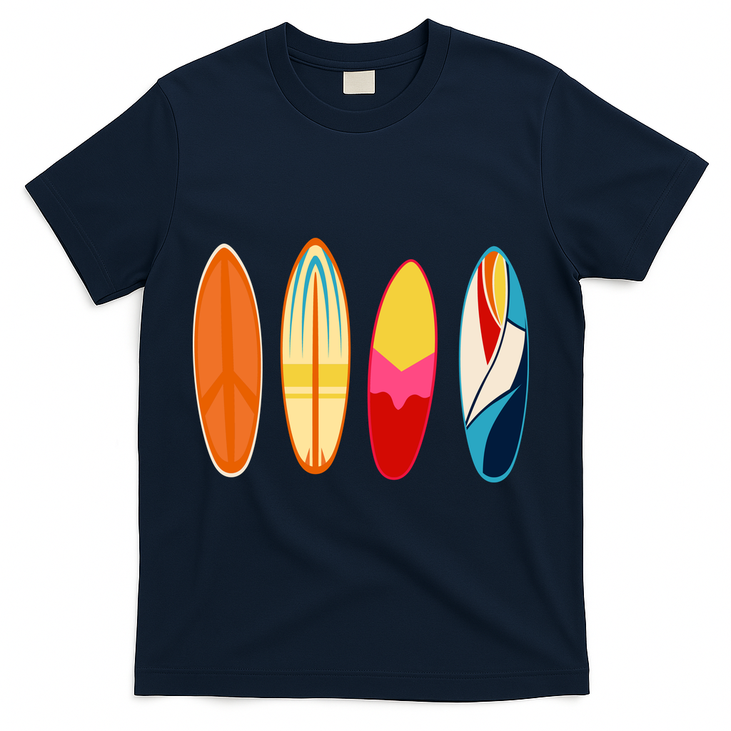 Surf Lover Summer T-Shirt - Navy