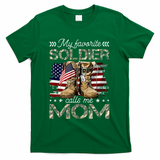 Soldier Mom Army Graduation Mom T-Shirt - Green