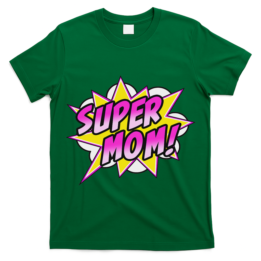 Super Mom Comic Book Superhero Mother's Day T-Shirt