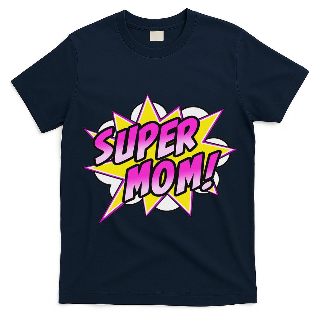 Super Mom Comic Book Superhero Mother's Day T-Shirt