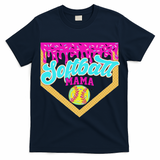 Softball Mama Drip Ice Cream Dripping Game Day Softball Mom T-Shirt