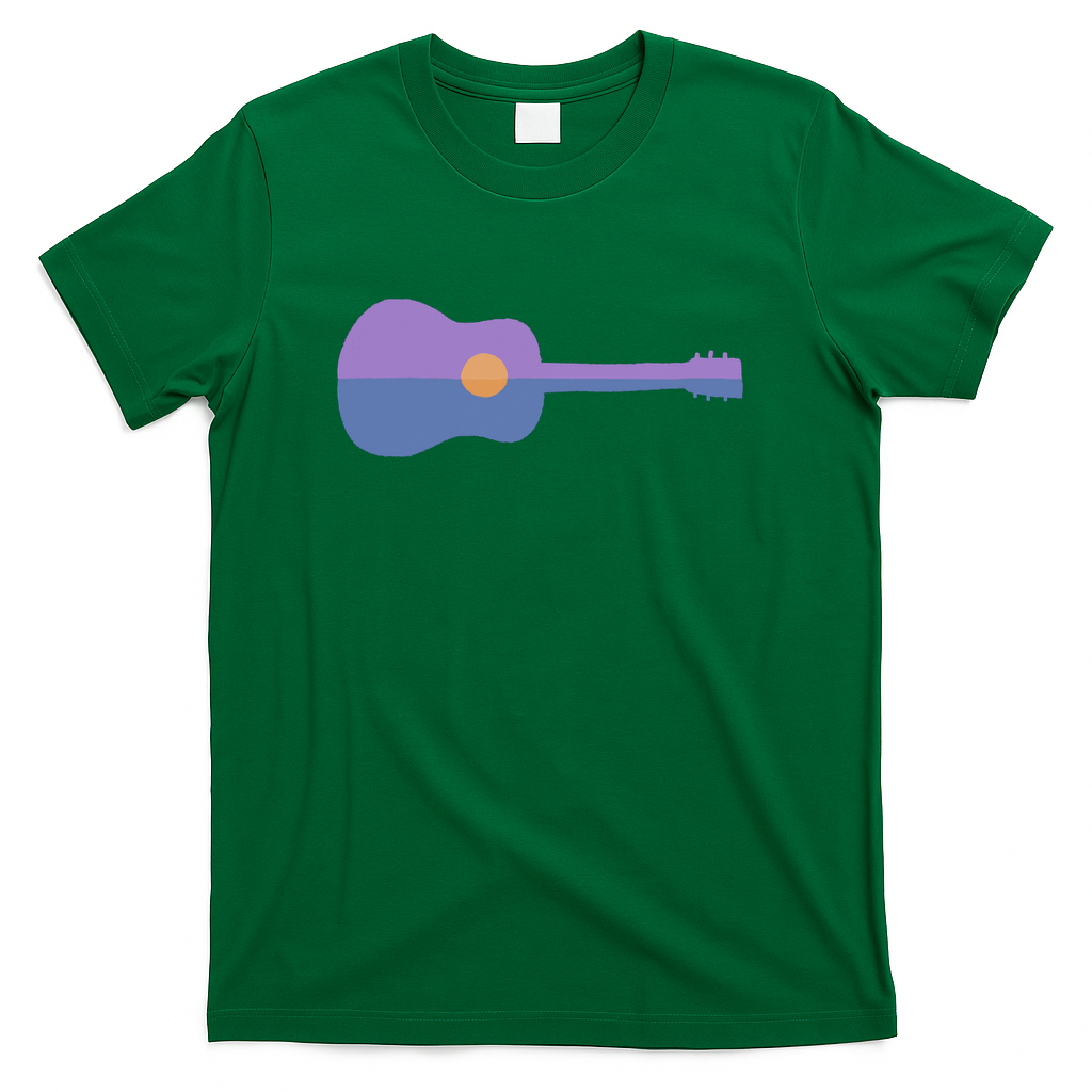 Sunset Music Guitar - Green
