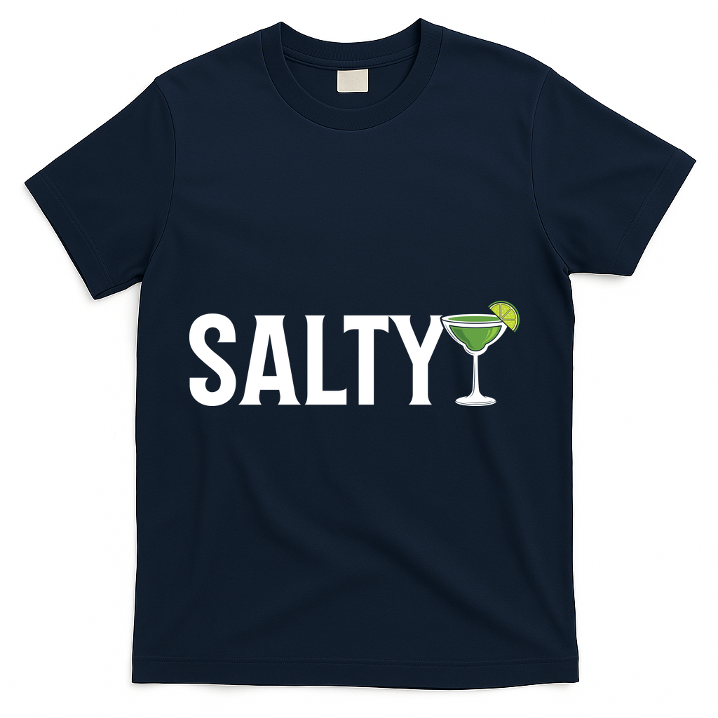Salty Margarita & Lime Drinking T-Shirt - Navy