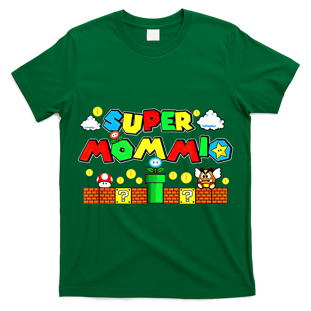 Super Mommio Mommy Mother Nerdy Video Gaming Love Meaningful Gift T-Shirt