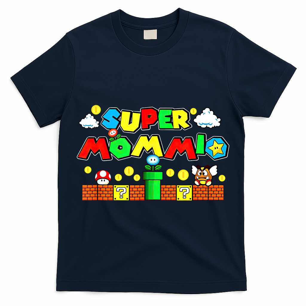 Super Mommio Mommy Mother Nerdy Video Gaming Love Meaningful Gift T-Shirt