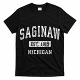 Saginaw Michigan Mi Vintage Sports T-Shirt