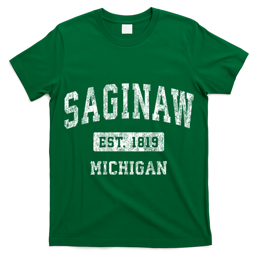 Saginaw Michigan Mi Vintage Sports T-Shirt