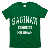 Saginaw Michigan Mi Vintage Sports T-Shirt