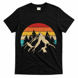 Summer mountains outdoor vintage retro T-Shirt - Black