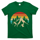 Summer mountains outdoor vintage retro T-Shirt - Green