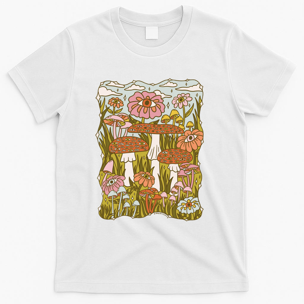 Spooky Mushrooms - White