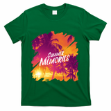 Summer Memories Sunset Beach T-Shirt - Green