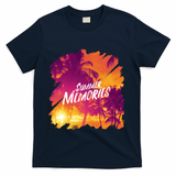 Summer Memories Sunset Beach T-Shirt - Navy