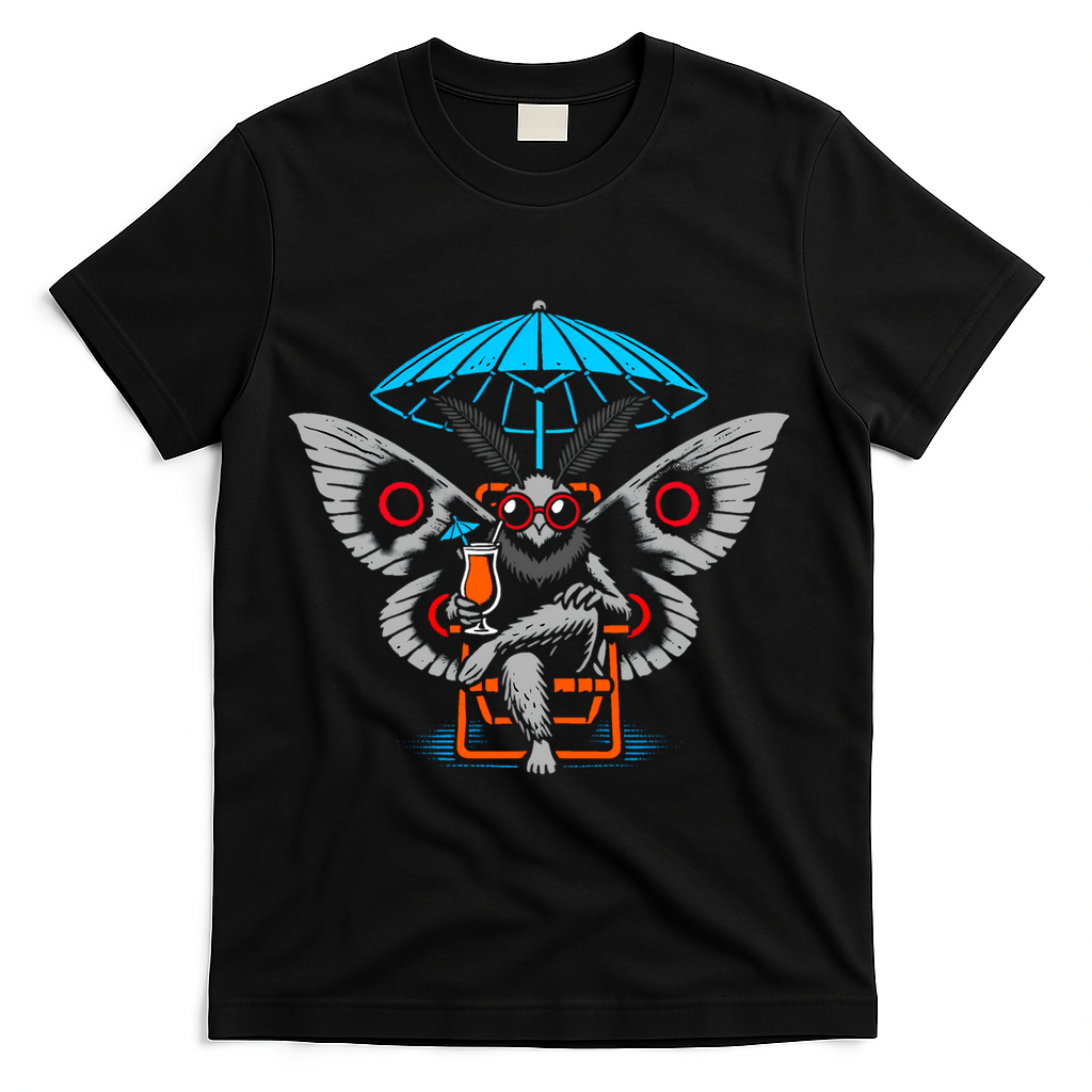 Summer Moth T-Shirt - Black
