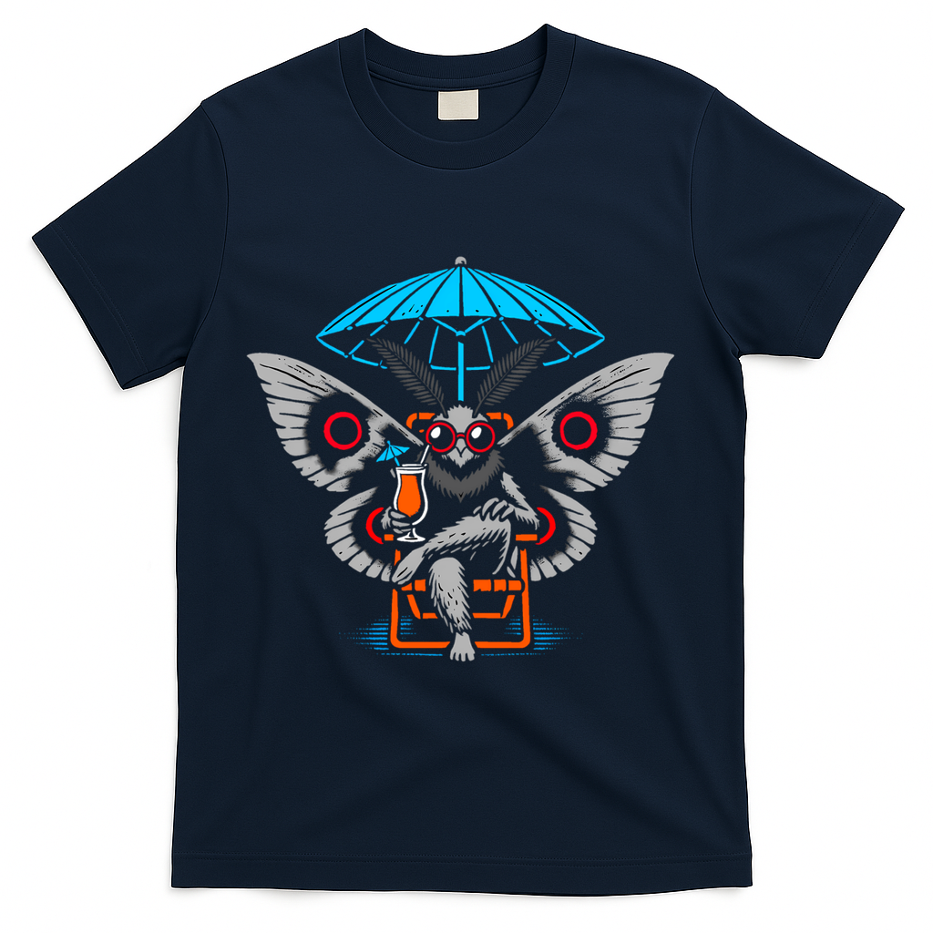 Summer Moth T-Shirt - Navy