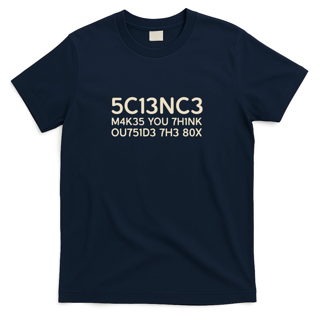 Science Makes You Think Outside The Box Funny - Navy